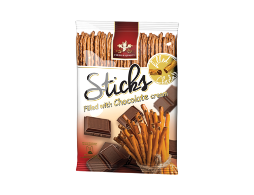 Sticks filled with Chocolate cream